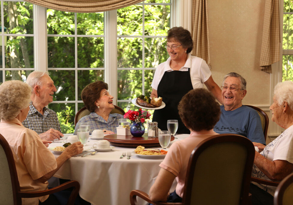 Full dining services are a part of The Gables experience